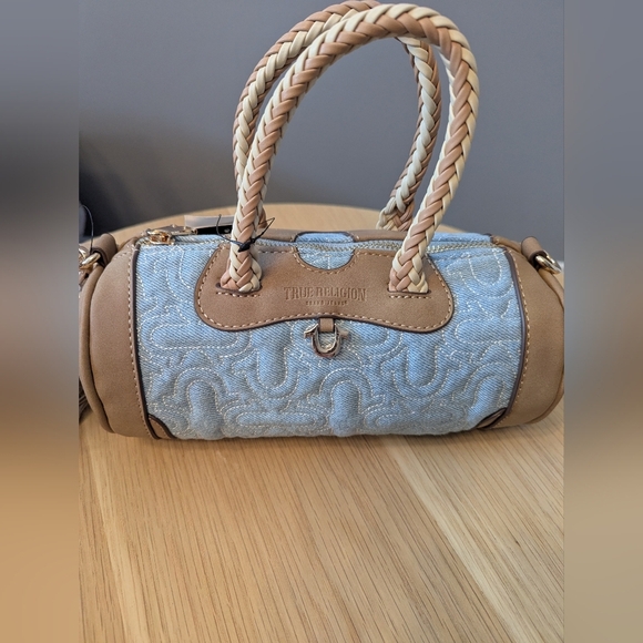True Religion Handbags - BNWOT - True Religion Denim Mini Barrel Crossbody or Satchel Bag/Purse